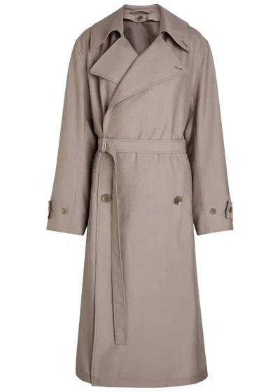 LEMAIRE LEMAIRE BELTED WOVEN TRENCH COAT