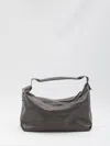 Lemaire Soft Hobo Bag With Unique Leather Features In Gold