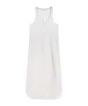 Lemaire Maxikleid Mit Diagonalschnitt In White