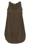 Lemaire Tank Top With Bias Cut And Scoop Hem