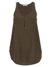 Lemaire Bias Cut Tank Top In Brown