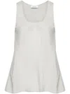 Lemaire Flared Tank Top In Grey