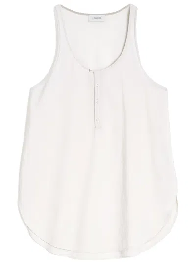 Lemaire Bias Cut Tank Top In White