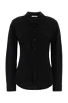 Lemaire Black Slim Solid Shirt In Multi