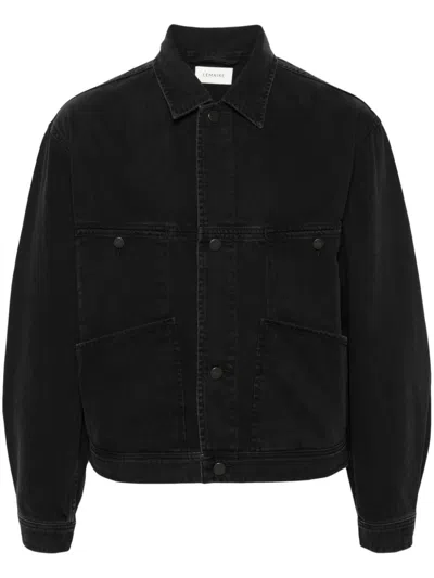 Lemaire Black 4 Pocket Denim Jacket