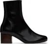 Lemaire Ankle Boots Anatomic 55 Aus Leder In Bk999 Black