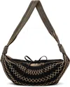 Lemaire Black & Beige Croissant Filt Bag