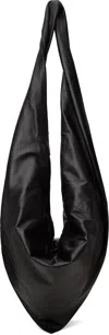 Lemaire Black & Brown Scarf Bag In Mu096 Black / Dark C