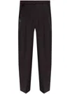 Lemaire Belted Tailored Trousers In Black