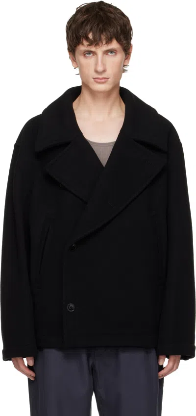 Lemaire Black Boxy Coat