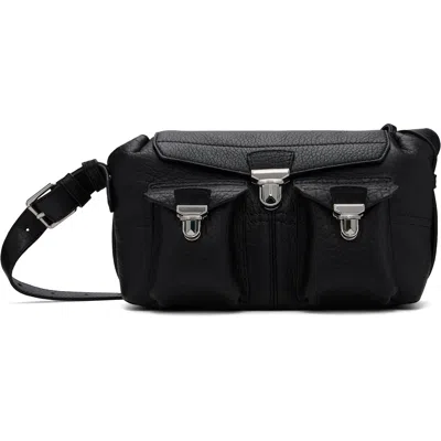Lemaire Black Bubble Lambskin Mini Soft Gear Bag In Bk999 Black