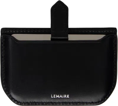 Lemaire Black Calepin Mirror & Card Holder In Bk999 Black
