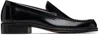Lemaire Black Calfskin Loafers In Black
