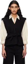 Lemaire Chasuble Cotton Top In Bk999 Black