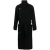 Lemaire Black Coats In Black
