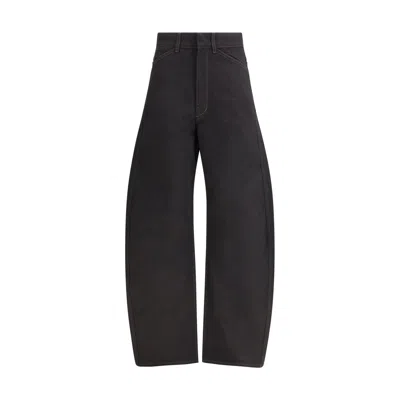 Lemaire Black Cotton Casual Pants
