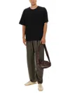 Lemaire Black Relaxed-fit T-shirt In Black
