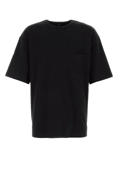 LEMAIRE LEMAIRE BLACK COTTON T-SHIRT