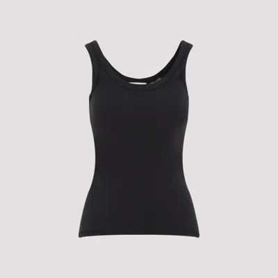 LEMAIRE BLACK COTTON TANK TOP