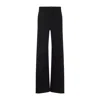 Lemaire Twisted Black Cotton Pants In Blue