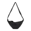 Lemaire Lack Grained Goat Leather Bag In Black