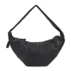 Lemaire Black Croissant Crossbody Bag In Black