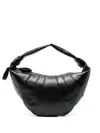 Lemaire Black Large Croissant Shoulder Bag In Black