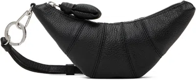Lemaire Black Cross-body Croissant Coin Pouch