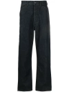 LEMAIRE BLACK CURVED STRAIGHT LEG JEANS,PA1055LD06820627462