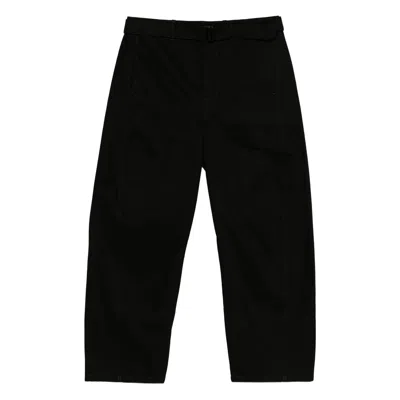 Lemaire Black Denim Wide-leg Jeans