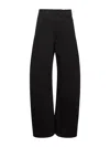 Lemaire Women Black Denim High Waisted Curved Jeans In Black