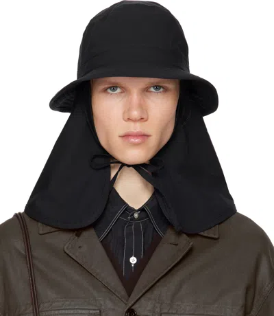 Lemaire Black Desert Bucket Hat In Bk999 Black