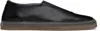 Lemaire Linoleum Piped Sneakers In Bk999 Black