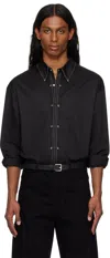 Lemaire Embellished Cotton Satin Shirt