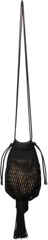 Lemaire Black Filt Edition Octopus Pouch In Bk999 Black