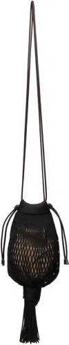 Lemaire Black Filt Edition Octopus Pouch In Bk999 Black