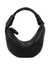 Lemaire Black Fortune Croissant Mini Shoulder Bag In Black