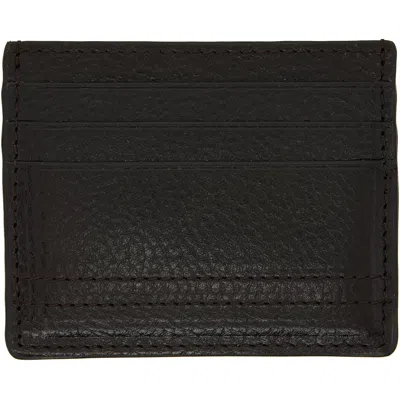 Lemaire Black Gear Card Holder In Espresso
