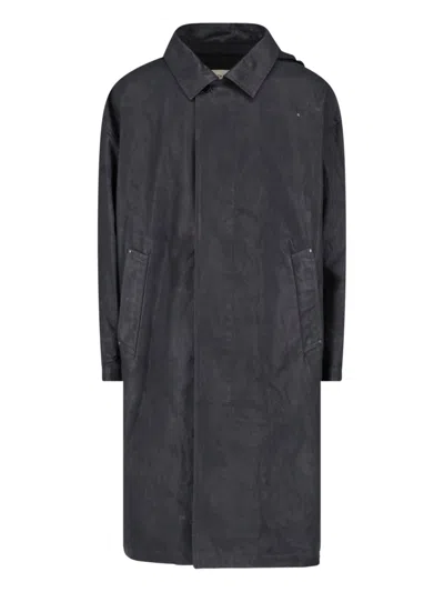 Lemaire Black Hooded Straight-cut Casual Jacket In Multi