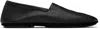 Lemaire Slip-on Square-toe Loafers In Black