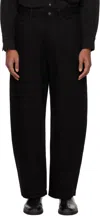Lemaire Black Judo Jeans In Bk999 Black
