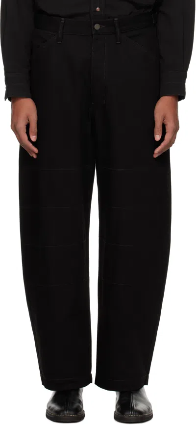 Lemaire Black Judo Jeans In Bk999 Black