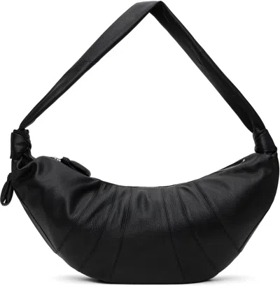 Lemaire Black Large Croissant Bag In Bk999 Black