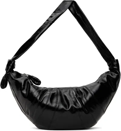 Lemaire Black Large Croissant Bag In Bk999 Black