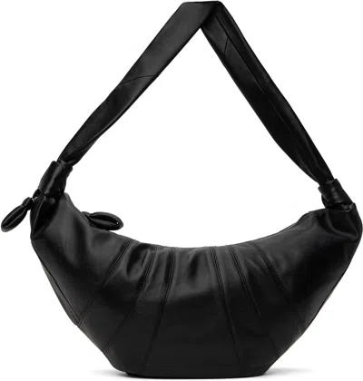 Lemaire Black Large Croissant Bag In Bk999 Black