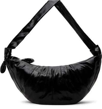 Lemaire Black Large Croissant Bag In Bk999 Black