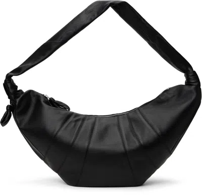 Lemaire Black Large Croissant Bag In Bk999 Black