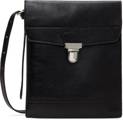 Lemaire Black Large Multi Pocket Gear Pouch In Br495 Espresso
