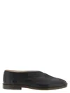 Lemaire Round Toe Slippers Seam Detailing In Black