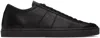 Lemaire Black Linoleum Sneakers In Bk999 Black